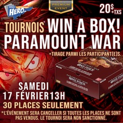 One Piece - Tournois Win a Box Paramount War - 17 Février 13h - Premium Event